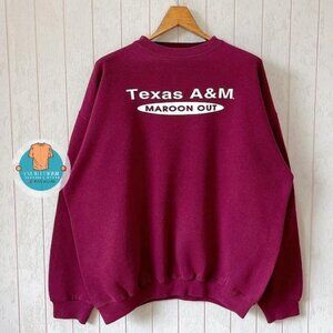 Texas A&M TAMU Aggies CS Made In Usa Shirt Sweatshirt Retro maroon out